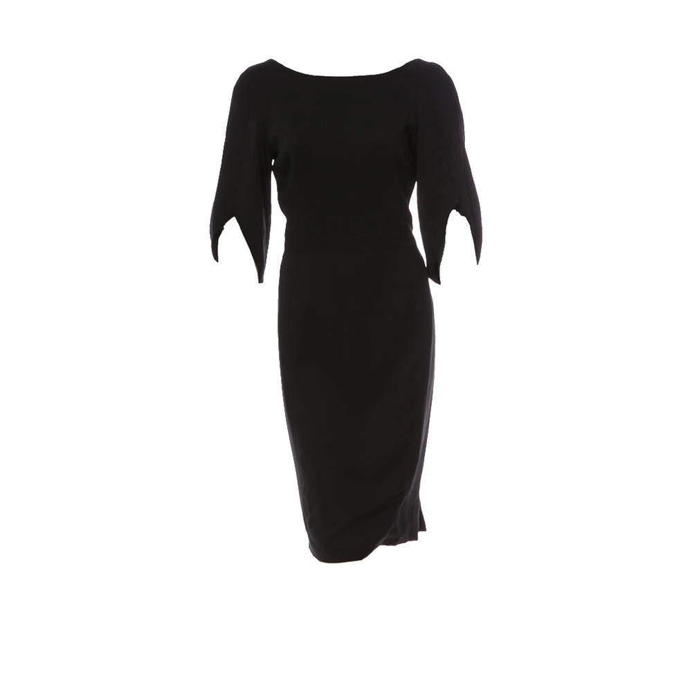 Zac Posen Black Bell Sleeve Dress